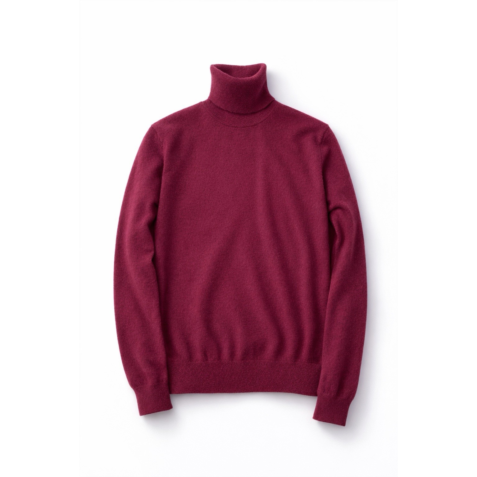 Vintage Saks Fifth Avenue Women 100% Cashmere Turtleneck Sweater Burgundy L